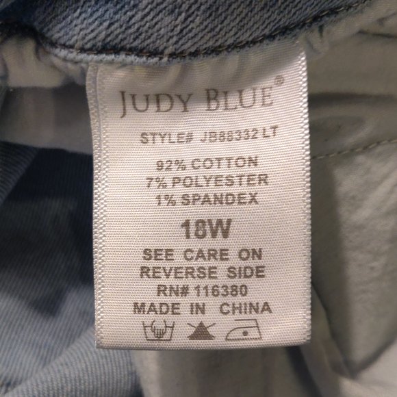 Judy Blue Cadence High Rise Braided Waistband Wide Leg Fit SIZE 18W - Picture 3 of 6